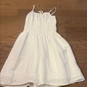 Old Navy White Eyelet Casual Dress
